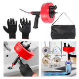 Maxbell Plumbing Snake Drain Auger Set Pipe Drain Clog Remover for Drainage Pipe Tub