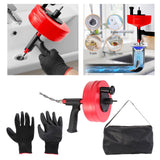 Maxbell Plumbing Snake Drain Auger Set Pipe Drain Clog Remover for Drainage Pipe Tub