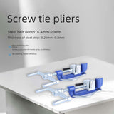 Maxbell Stainless Steel Strap Banding Tool Sturdy Strapping Tensioner for Tightening