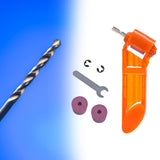 Maxbell Bit Sharpener High Hardness 1/4 inch Hex Shank Twist Bit Grinder Style D