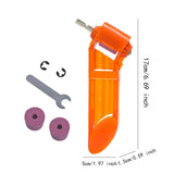Maxbell Bit Sharpener High Hardness 1/4 inch Hex Shank Twist Bit Grinder Style D