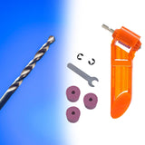Maxbell Bit Sharpener High Hardness 1/4 inch Hex Shank Twist Bit Grinder Style F