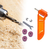 Maxbell Bit Sharpener High Hardness 1/4 inch Hex Shank Twist Bit Grinder Style F