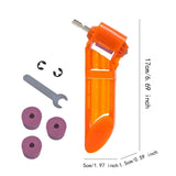 Maxbell Bit Sharpener High Hardness 1/4 inch Hex Shank Twist Bit Grinder Style F