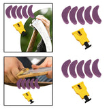 Maxbell Chainsaw Teeth Sharpener Woodworkings Lawn Outdoor Universal with Whetstones Kraft Box