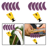 Maxbell Chainsaw Teeth Sharpener Woodworkings Lawn Outdoor Universal with Whetstones Kraft Box