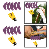Maxbell Chainsaw Teeth Sharpener Woodworkings Lawn Outdoor Universal with Whetstones Kraft Box