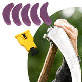 Maxbell Chainsaw Teeth Sharpener Woodworkings Lawn Outdoor Universal with Whetstones Bubble Bag