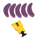 Maxbell Chainsaw Teeth Sharpener Woodworkings Lawn Outdoor Universal with Whetstones Bubble Bag