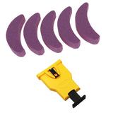 Maxbell Chainsaw Teeth Sharpener Woodworkings Lawn Outdoor Universal with Whetstones Bubble Bag