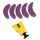 Maxbell Chainsaw Teeth Sharpener Woodworkings Lawn Outdoor Universal with Whetstones Bubble Bag