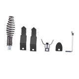 Maxbell 5Pcs Drain Cleaner Combination Cutter Heads Maintenance Toilet Cleaning Tool