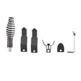 Maxbell 5Pcs Drain Cleaner Combination Cutter Heads Maintenance Toilet Cleaning Tool