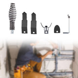 Maxbell 5Pcs Drain Cleaner Combination Cutter Heads Maintenance Toilet Cleaning Tool