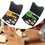 Maxbell 6 8 10 mm Woodworking Dowel Jig Multifunctional Self Centering Punch Locators Yellow