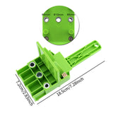 Maxbell 6 8 10 mm Woodworking Dowel Jig Multifunctional Self Centering Punch Locators Green