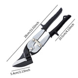 Maxbell 10" Tin Snips Multifunction Labor Saving Steel Blade Heavy Duty Metal Shears
