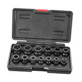 Maxbell 13x Socket Tool Repairing Tools Portable Drive Impact Bolt Nut Extractor Set