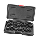 Maxbell 13x Socket Tool Repairing Tools Portable Drive Impact Bolt Nut Extractor Set