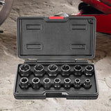 Maxbell 13x Socket Tool Repairing Tools Portable Drive Impact Bolt Nut Extractor Set