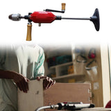 Maxbell Hand Drill Red Carpentry Tool Easy to Use DIY Accessories Woodwork Hand Tool