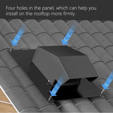 Maxbell 6 inch Roof Vent with Damper Roof Vent Cap for Outdoor Roof Exhaust Vent Cap