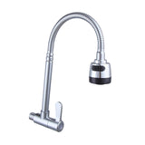 Maxbell Single Cold Water Faucet Practical Stainless Steel for Bathroom Home Kitchen Wall Mounted