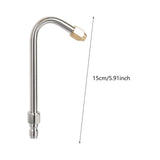 Maxbell Water Washer Lance Spray Rod Curved Head Rod Home Use Sprayer Extension Rod Length 15 cm