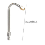 Maxbell Water Washer Lance Spray Rod Curved Head Rod Home Use Sprayer Extension Rod Length 33 cm