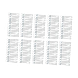 Maxbell 100x Wall Mounted Hook Fasteners DIY Enthusiasts Tile Fixed Mounting K Hooks Aluminum 9x0.2x1.6cm