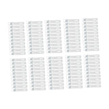 Maxbell 100x Wall Mounted Hook Fasteners DIY Enthusiasts Tile Fixed Mounting K Hooks Aluminum 9x0.2x1.6cm