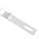 Maxbell 100x Wall Mounted Hook Fasteners DIY Enthusiasts Tile Fixed Mounting K Hooks Aluminum 9x0.2x1.6cm