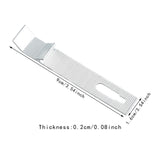 Maxbell 100x Wall Mounted Hook Fasteners DIY Enthusiasts Tile Fixed Mounting K Hooks Aluminum 9x0.2x1.6cm