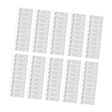Maxbell 100x Wall Mounted Hook Fasteners DIY Enthusiasts Tile Fixed Mounting K Hooks Aluminum 9x0.2x2.5cm