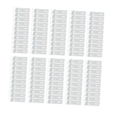 Maxbell 100x Wall Mounted Hook Fasteners DIY Enthusiasts Tile Fixed Mounting K Hooks Aluminum 9x0.2x2.5cm