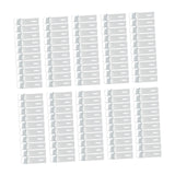 Maxbell 100x Wall Mounted Hook Fasteners DIY Enthusiasts Tile Fixed Mounting K Hooks Aluminum 9x0.2x2.5cm