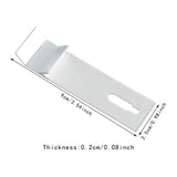 Maxbell 100x Wall Mounted Hook Fasteners DIY Enthusiasts Tile Fixed Mounting K Hooks Aluminum 9x0.2x2.5cm