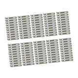 Maxbell 100x Wall Mounted Hook Fasteners DIY Enthusiasts Tile Fixed Mounting K Hooks Steel 9x0.1x1.9cm
