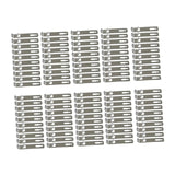 Maxbell 100x Wall Mounted Hook Fasteners DIY Enthusiasts Tile Fixed Mounting K Hooks Steel 9x0.1x1.9cm