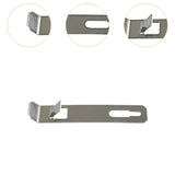 Maxbell 100x Wall Mounted Hook Fasteners DIY Enthusiasts Tile Fixed Mounting K Hooks Steel 9x0.1x1.9cm