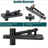 Maxbell Hidden Door Hinge Pivot Hinge Kit Sturdy for Bookshelf Door Stainless Steel