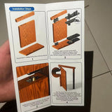 Maxbell Hidden Door Hinge Pivot Hinge Kit Sturdy for Bookshelf Door Stainless Steel
