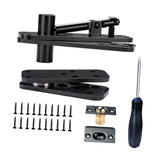 Maxbell Hidden Door Hinge Pivot Hinge Kit Sturdy for Bookshelf Door Stainless Steel
