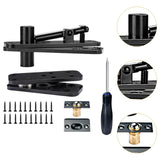 Maxbell Hidden Door Hinge Pivot Hinge Kit Sturdy for Bookshelf Door Stainless Steel