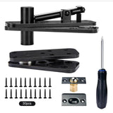 Maxbell Hidden Door Hinge Pivot Hinge Kit Sturdy for Bookshelf Door Stainless Steel