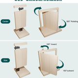 Maxbell Hidden Door Hinge Pivot Hinge Kit Sturdy for Bookshelf Door Stainless Steel