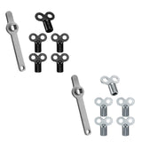 Maxbell 5 Radiator Bleed Key and 1 Radiator Key Wrench Radiator Spanner for Bleeding With 5 Black Keys