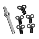 Maxbell 5 Radiator Bleed Key and 1 Radiator Key Wrench Radiator Spanner for Bleeding With 5 Black Keys