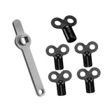 Maxbell 5 Radiator Bleed Key and 1 Radiator Key Wrench Radiator Spanner for Bleeding With 5 Black Keys