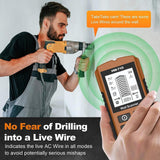 Maxbell 5 in 1 Stud Finder Wall Scanner Auto Calibration 15x6.7x3cm with Audio Alarm Yellow